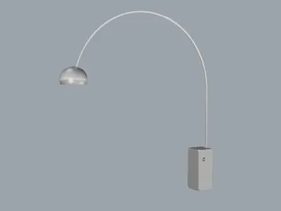 Arco Floor Lamp Achille Castiglioni 3D model