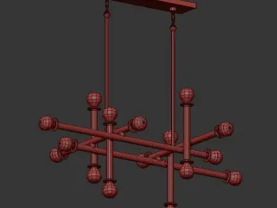 Milano Chandelier 3D model