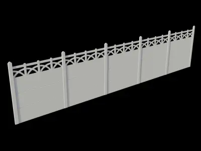 HIGH FENCE FOR DIORAMA SCALE 1-87 and 1-1 3D print model