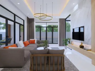 Modern House 3D model 3D model order