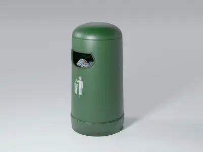 Garbage Bin 3D model