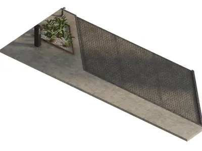 Corner parking 3D model