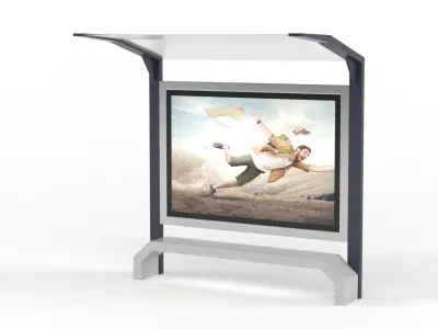 Bus Shelter 3D model