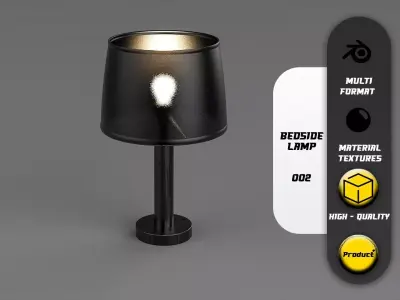 Bed Side Lamp 002 Low-poly 3D model