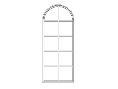Arched Window 3D model