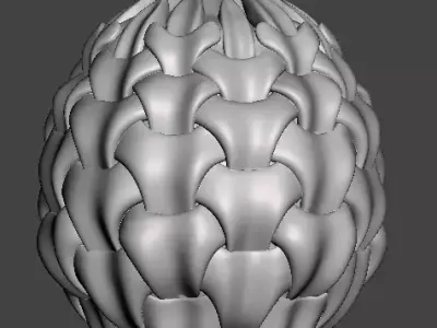 Parametric rattan woven candle 3D print model