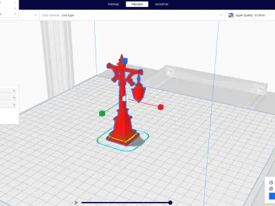 medieval street lamp  3D print model purchase
