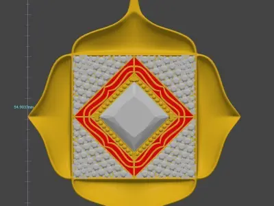 Pendant in the form of a flower  3D print model