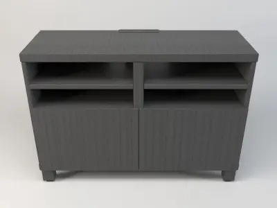tv cabinet and stand Low-poly 3D model
