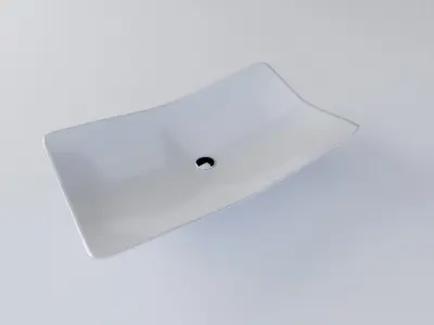 PLATTER WASHBASIN Low-poly 3D model