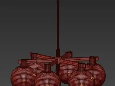 Hans Agne Jakobsson ceiling lamps 3D model
