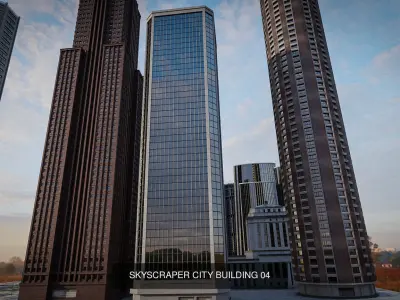 CITY SCENE SET WITH DEMO FILE AND ALL THE ASSET 3D Model Pack