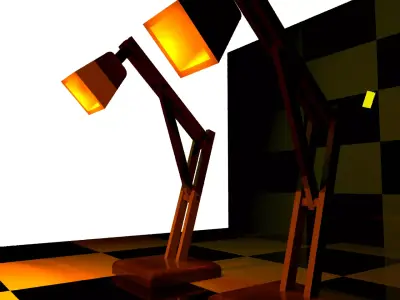 Wooden Light 3D model