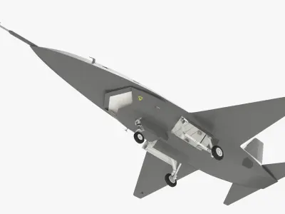  Stealth Fighter Jet in Flight 