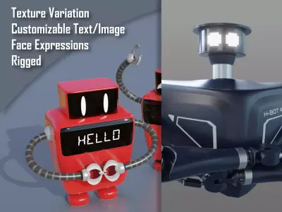 Robot Collection 3D Model Pack