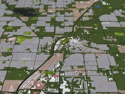 Las Vegas City USA Low-poly 3D model