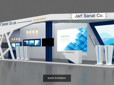 10 Exhibition Stand Stall Booth 3D Model Collection 6 3D Model Pack