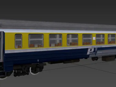 ER-2 EMU Passenger Wagon 3D model 3D model