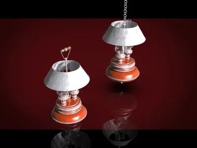 Kerosene lamps 3D model