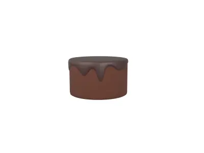 Chocolate Cake v1 001 Low-poly 3D model