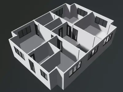 House plan 25-49 3D model