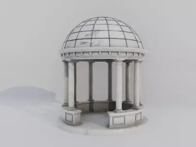 Roman Gazebo A05 Low-poly 3D model