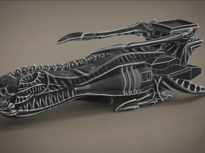 Arcadia Harlock ship box  casket 3D printable model 3D print model