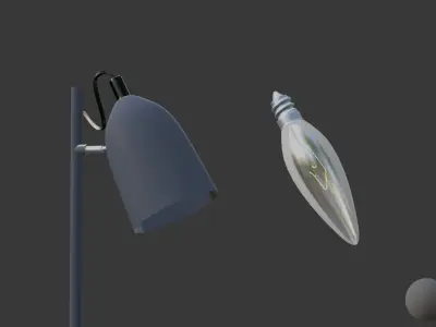 Desk Lamp  Free low-poly 3D model