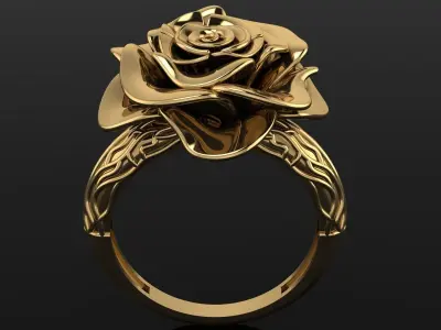 Rose Ring Free 3D print model