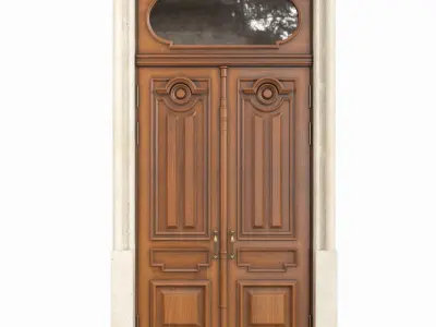 Entrance classic door 63 3D model