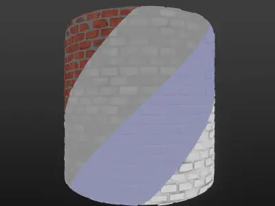 Procedural Stylized Brick Material Texture