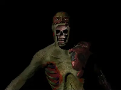 Decomposed Zombie 3D print model