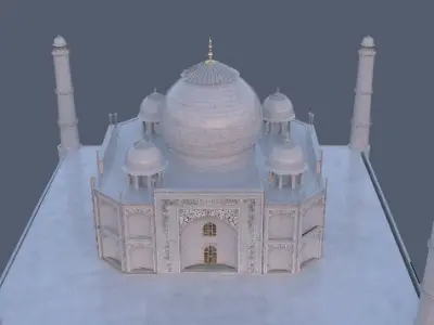 Taj Mahal 3D model 5