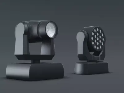 3D LED Wash model Low-poly 3D model