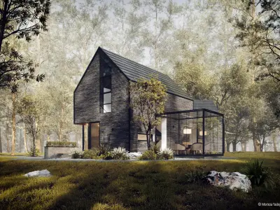 Black House Bluse 3D model