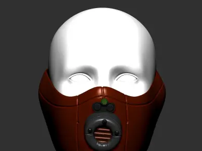 gas mask  sculpt 3d printable  3D model