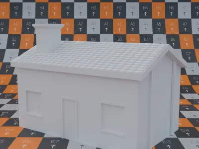 Farm Village 3D Model Pack  Assets for Games and Animation Low-poly 3D model