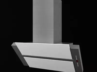 Modern Glass Over Hood 3D model