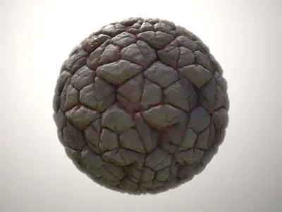 Material Skin Monster 35 Seamless PBR Texture Texture
