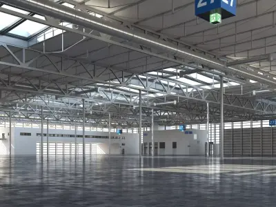  Exhibition Hall 3D model