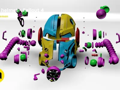 T60 Helmet Fallout 4 3D print model