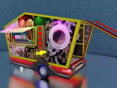 Coffee shop 3D model