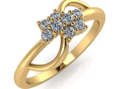 light weight gold diamond rings-C111116SKCH2026039-wt-0-5 3D print model purchase