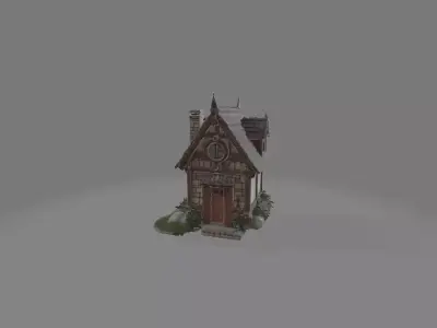 3D House medeival 3D print model