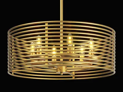 728063 Zeta Lightstar hanging chandelier 3D model