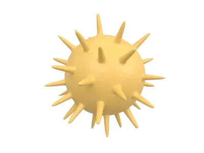 Virus v3 008 Low-poly 3D model