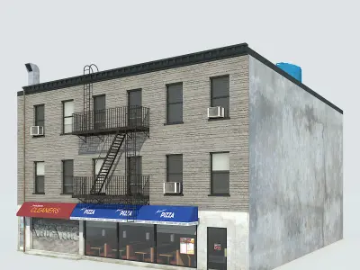 NYC Building Low-poly 3D model order
