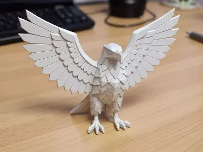 Eagle Low-Poly 3D Printable 3D print model
