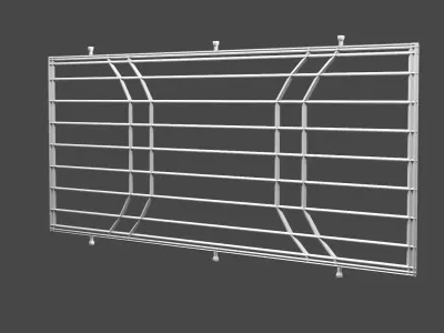 A 3D WINDOW FENCE DESIGN Free 3D model