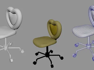 Chair MAYA Low-poly 3D model